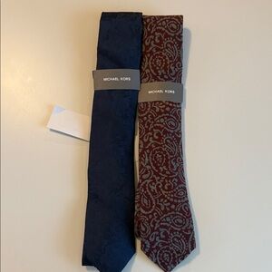 Michael‎ Kors Navy and Burgundy Ties